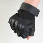 Перчатки без пальцев тактические мужские "Storm tactic" размер - XL, черные - Фото 3