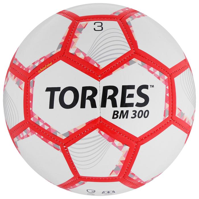 Мяч футбольный TORRES BM 300, TPU, машинная сшивка, 28 панелей, размер 3 - Фото 1