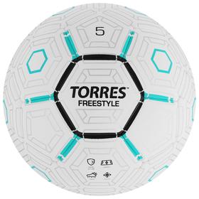 Мяч футбольный TORRES Freestyle, PU, термосшивка, 32 панели, размер 5