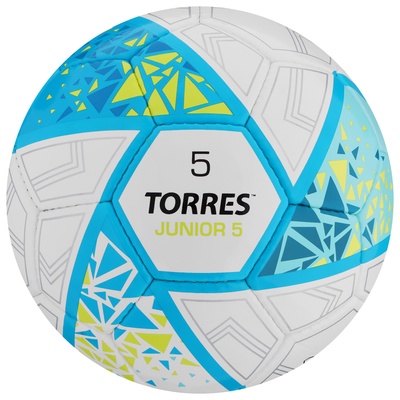 Футбольный мяч TORRES Junior-5, F323805, ручная сшивка, 32 панели, р. 5, PU