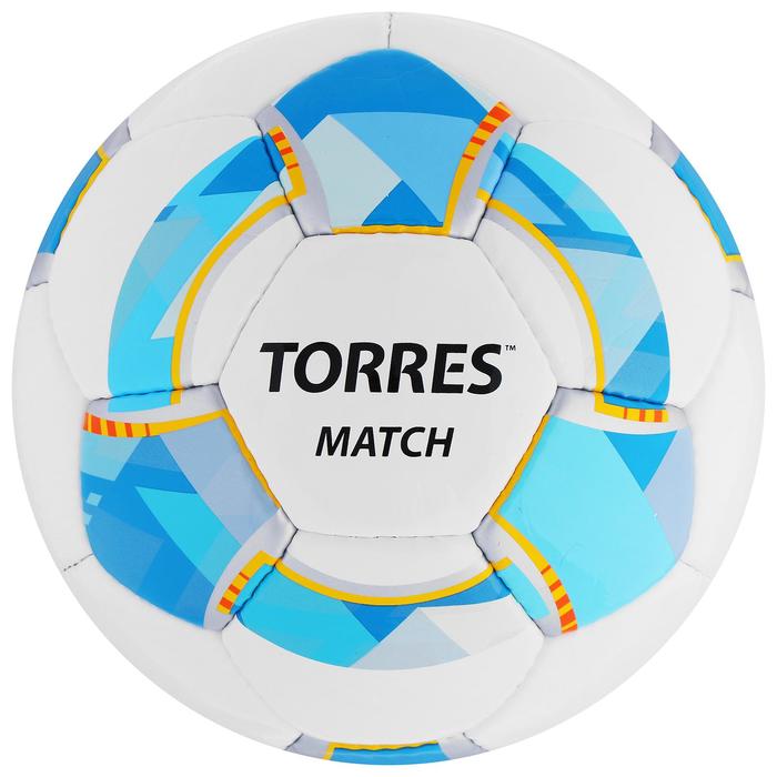 Мяч футбольный TORRES Match, PU, ручная сшивка, 32 панели, р. 5 - Фото 1