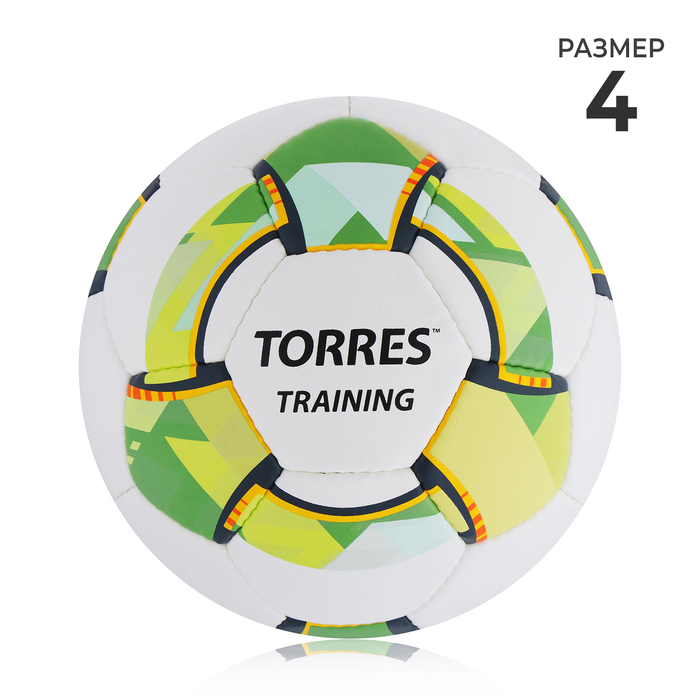 Мяч футбольный TORRES Training, PU, ручная сшивка, 32 панели, р. 4 - Фото 1