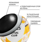 Мяч футзальный TORRES Futsal Club, PU, гибридная сшивка, 10 панелей, р. 4 - фото 25303964