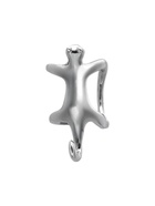 Серьга кафф «Котик», цвет серебро - Фото 3