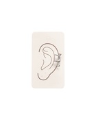 Серьга кафф «Котик», цвет серебро - Фото 4