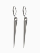 Серьги металл «Шипы», удлинённые, цвет серебро - Фото 3