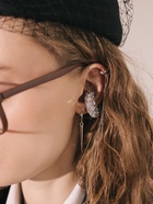 Серьги металл «Шипы», удлинённые, цвет серебро - Фото 2