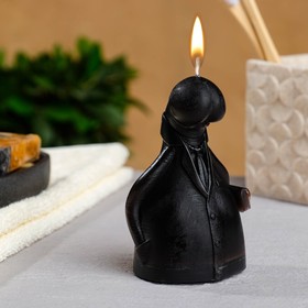 Фигурная свеча "Глава" чёрный 10см