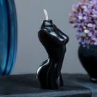Фигурная свеча "Женское тело №1" черная, 9см - фото 8785742