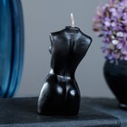 Фигурная свеча "Женское тело №1" черная, 9см - фото 8785743