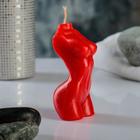 Фигурная свеча "Женское тело №1" красная, 9см - Фото 4