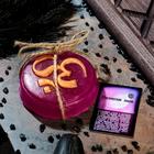 Магическое мыло "Символ ОМ для жизненного баланса" с косточкой миндаля, фиолетовое, 100гр - Фото 2