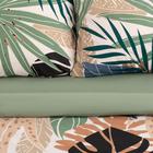 Постельное бельё евро «Этель» Colored tropics, поплин, зелёное - Фото 2