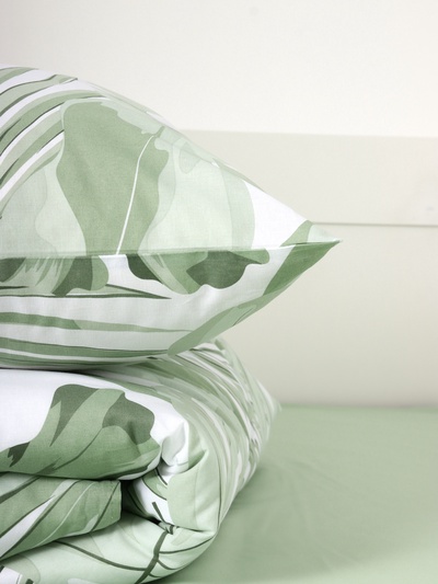 Постельное бельё евро «Этель» Tropics (вид 2), поплин