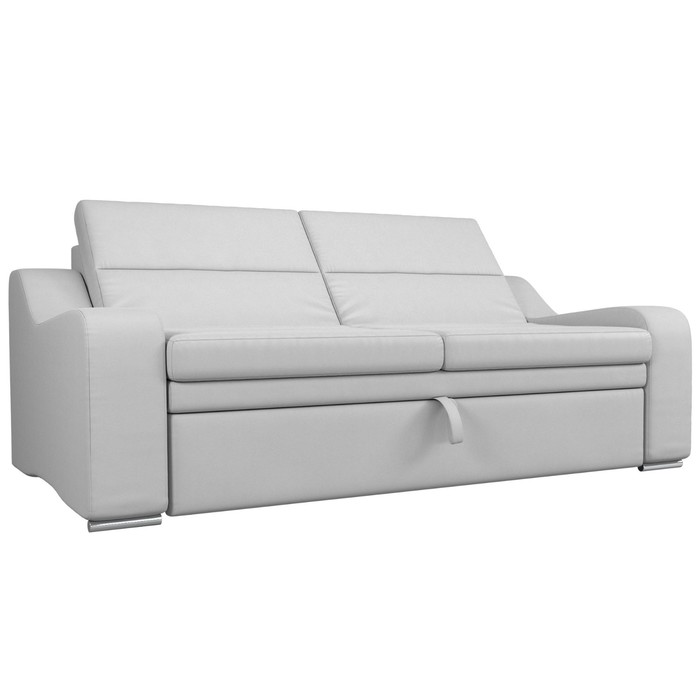 Прямой диван «Медиус», механизм выкатной, экокожа, цвет белый - Фото 1