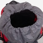 Рюкзак туристический, 100 л, отдел на шнурке, наружный карман, 2 боковых кармана, цвет серый/красный - Фото 7