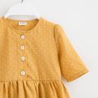 Платье для девочки MINAKU: Cotton collection, цвет горчичный, рост 110 см - Фото 10