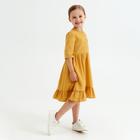 Платье для девочки MINAKU: Cotton collection, цвет горчичный, рост 122 см - Фото 1