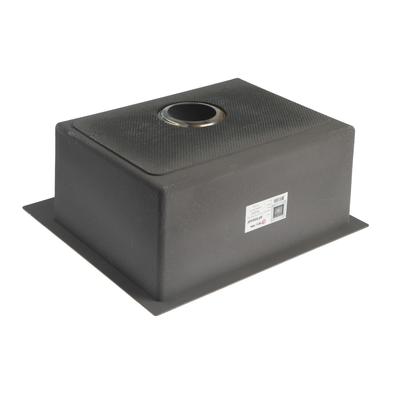 Мойка кухонная AFLORN AF95044F, врезная, S=3.0 и 0.8 мм, 50×44×22 см, сифон, графит