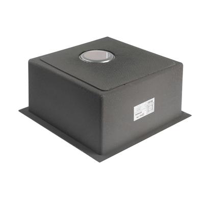 Мойка кухонная AFLORN AF94444, врезная, S=3.0 и 0.8 мм, 44×44×22 см, сифон, сатин