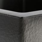 Мойка кухонная AFLORN AF94444F, врезная, S=3,0 и 0,8 мм, 44х44х22 см, сифон, графит 6957245