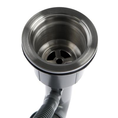 Мойка кухонная AFLORN AF95050, врезная, S=3.0 и 0.8 мм, 50×50×20 см, сифон, сатин