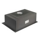 Мойка кухонная AFLORN AF96045, врезная, S=3.0 и 0.8 мм, 60×45×22 см, сифон, сатин - Фото 4