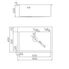 Мойка кухонная AFLORN AF96045, врезная, S=3,0 и 0,8 мм, 60х45х22 см, сифон, сатин 6957248 - фото 1641459