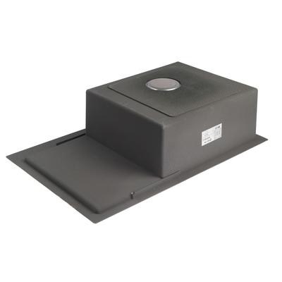 Мойка кухонная AFLORN AF97851-L, врезная, левая, S=3.0 и 0.8 мм, 78×51×22 см, сифон, сатин