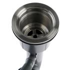 Мойка кухонная AFLORN AF97851-L, врезная, левая, S=3.0 и 0.8 мм, 78×51×22 см, сифон, сатин - Фото 7