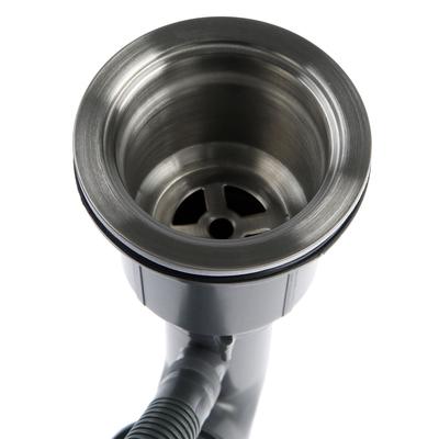 Мойка кухонная AFLORN AF97851-L, врезная, левая, S=3.0 и 0.8 мм, 78×51×22 см, сифон, сатин