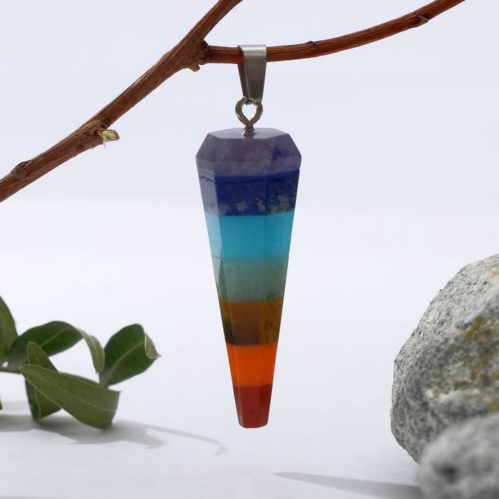 Подвеска маятник «МИКС камней» конус - Фото 1