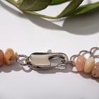 Бусы «Опал розовый» рондель, 48см - Фото 2