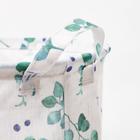 Текстильная корзина «Этель» Eucalyptus, 35×45 см, белая/зелёная - Фото 4