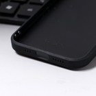 Чехол LuazON для iPhone 12/12 Pro, с отсеком под карты, текстиль+кожзам, красный - Фото 5