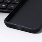 Чехол LuazON для iPhone 11, с отсеком под карты, текстиль+кожзам, коричневый - Фото 5