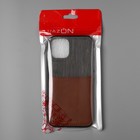 Чехол LuazON для iPhone 11 Pro, с отсеком под карты, текстиль+кожзам, коричневый - фото 51482344 Чехол LuazON для iPhone 11 Pro, с отсеком под карты, текстиль+кожзам, коричневый - фото 51482344