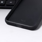 Чехол LuazON для iPhone 7/8/SE (2020), с отсеками под карты, кожзам, черный - Фото 5
