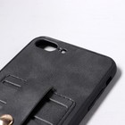 Чехол LuazON для iPhone 7 Plus/8 Plus, с отсеками под карты, кожзам, черный - Фото 3
