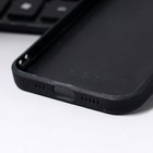 Чехол LuazON для iPhone 12/12 Pro, с отсеками под карты, кожзам, черный - Фото 5