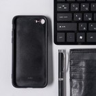 Чехол LuazON для iPhone 7/8/SE (2020), с отсеками под карты, кожзам, красный - Фото 4