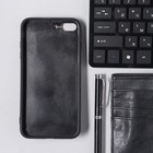 Чехол LuazON для iPhone 7 Plus/8 Plus, с отсеками под карты, кожзам, красный - Фото 4