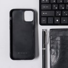 Чехол LuazON для iPhone 12/12 Pro, с отсеками под карты, кожзам, красный - Фото 4