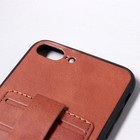 Чехол LuazON для iPhone 7 Plus/8 Plus, с отсеками под карты, кожзам, коричневый - Фото 3