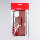Чехол LuazON для iPhone 11 Pro, с отсеками под карты, кожзам, коричневый - фото 51453089 Чехол LuazON для iPhone 11 Pro, с отсеками под карты, кожзам, коричневый - фото 51453089