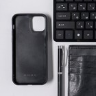 Чехол LuazON для iPhone 12/12 Pro, с отсеками под карты, кожзам, коричневый - Фото 4