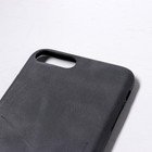 Чехол LuazON для iPhone 7 Plus/8 Plus, с отсеком под карты, кожзам, черный - Фото 3