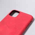 Чехол LuazON для iPhone 11, с отсеком под карты, кожзам, красный - Фото 3