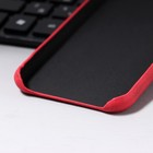 Чехол LuazON для iPhone 11 Pro, с отсеком под карты, кожзам, красный - Фото 5