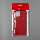 Чехол LuazON для iPhone 11 Pro, с отсеком под карты, кожзам, красный - Фото 6